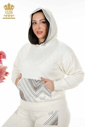 Scuba and Two Yarn Tracksuit Suit Hooded Women's Clothing Manufacturer - 16453 | Real Textile - Thumbnail