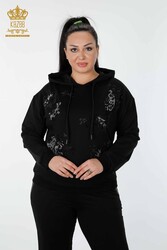 Scuba and Two Yarn Tracksuit Suit Hooded Women's Clothing Manufacturer - 17482 | Real Textile - Thumbnail