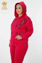 Scuba and Two Yarn Tracksuit Suit Hooded Women's Clothing Manufacturer - 17482 | Real Textile - Thumbnail