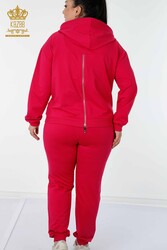 Scuba and Two Yarn Tracksuit Suit Hooded Women's Clothing Manufacturer - 17482 | Real Textile - Thumbnail