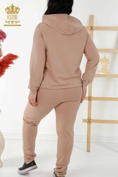 Scuba and Two Yarn Tracksuit Suit Hooded Women's Clothing Manufacturer - 17531 | Real Textile - Thumbnail