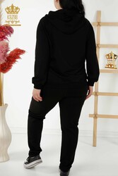 Scuba and Two Yarn Tracksuit Suit Hooded Women's Clothing Manufacturer - 17531 | Real Textile - Thumbnail