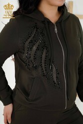 Scuba and Two Yarn Tracksuit Suit Hooded Women's Clothing Manufacturer - 17531 | Real Textile - Thumbnail