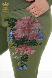 Scuba and Two Yarn Tracksuit Suit Floral Patterned Women's Clothing Manufacturer - 16522 | Real Textile - Thumbnail