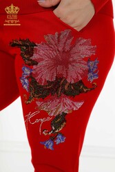 Scuba and Two Yarn Tracksuit Suit Floral Patterned Women's Clothing Manufacturer - 16522 | Real Textile - Thumbnail