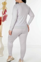 Scuba and Two Yarn Tracksuit Suit Floral Patterned Women's Clothing Manufacturer - 16522 | Real Textile - Thumbnail