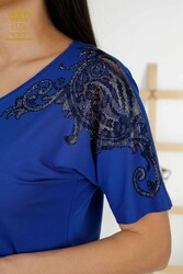 Blusa Producida en Tela Viscosa Con Cuello en V Fabricante de Ropa de Mujer - 79054 | Textiles reales - Thumbnail