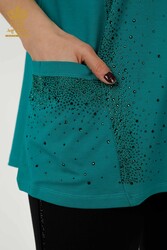 chemisier en viscose avec deux poches Fabricant de vêtements pour femmes - 79293 | Vrai textile - Thumbnail