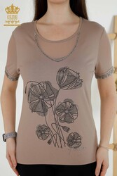 Blusa Producida con Cuello de Ciclismo de Tela Viscosa Ropa de Mujer - 79290 | Textiles reales - Thumbnail