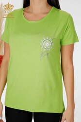 Hecho con Tela Viscosa Blusa - Cuello Redondo - Ropa de Mujer - 78925 | Textiles reales - Thumbnail