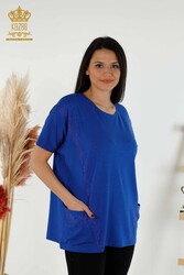 Bluse aus Viskosestoff mit zwei Taschen Hersteller von Damenbekleidung - 79293 | Echtes Textil - Thumbnail